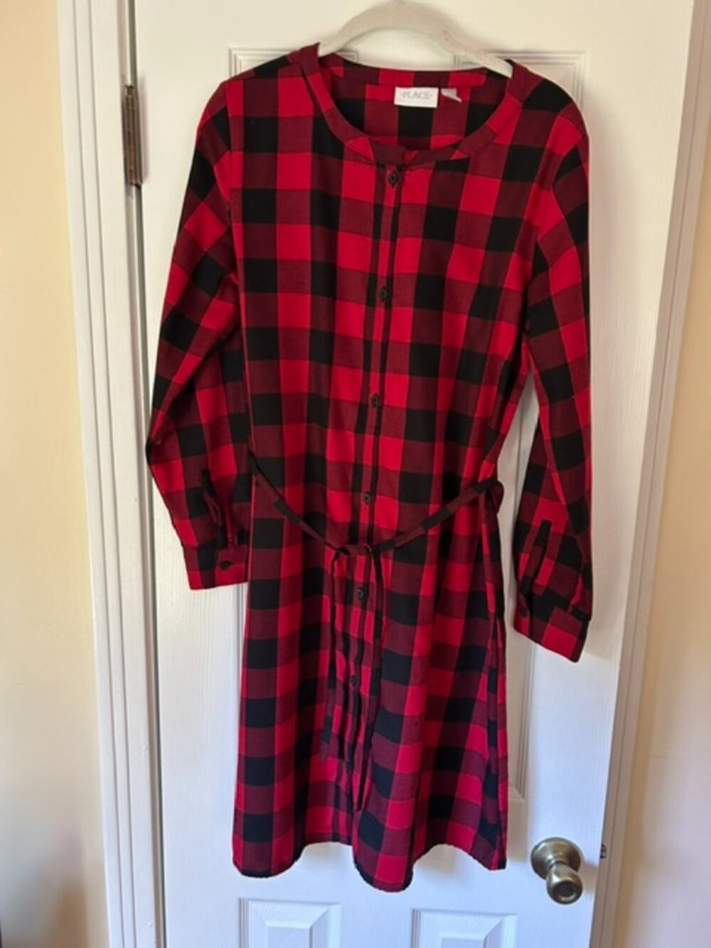Buffalo Plaid Misses Dress - Size Medium